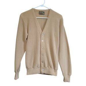 VTG 70s Sears Button Front Cardigan Sweater Womens S Retro Classic Granola Cozy